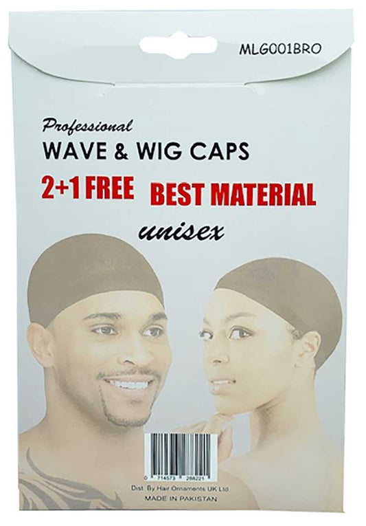 Murry Collection 3 Pcs Stocking Wig Cap