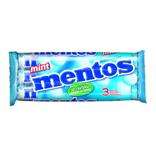 Mentos Chewy Dragees Mint 3 x 38g (114g)