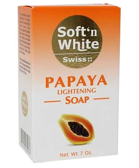 Swiss Soft N White Papaya Herbal Lightening Soap