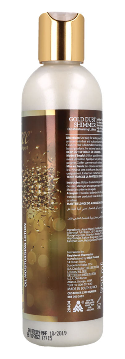 Sof N Free Gold Dust Shimmer Oil Moisturizing Lotion