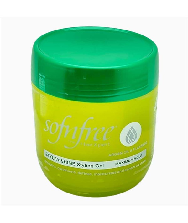 Sof N Free Maximum Hold Styling Gel With Argan Oil And Flaxseed