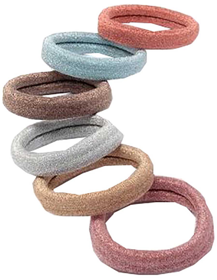 Metallic Shade Elastic Band Assorted 8020