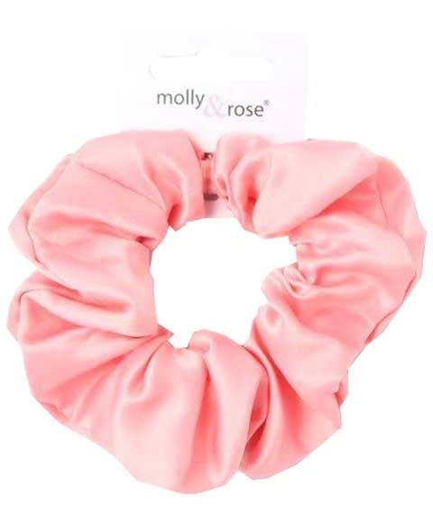 Pink Satin Scrunchie 8162