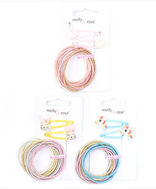 Animal Sleepies And Elastics Set