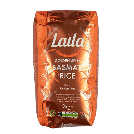 Laila Golden Sella Basmati 2kg Box of 6