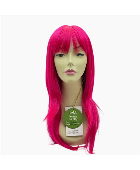 Paks Syn Madonna Wig Deep Pink