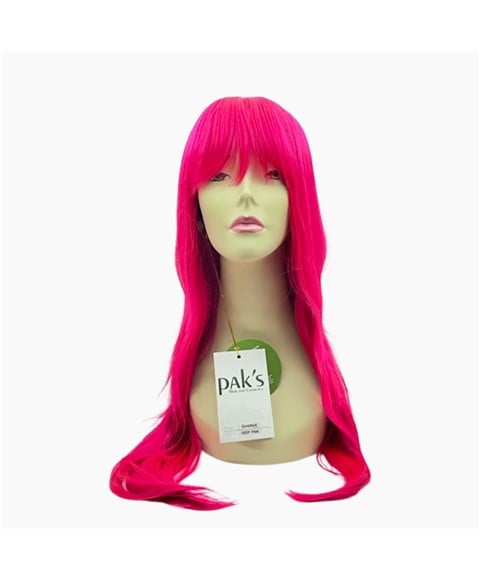 Paks Syn Shine Wig Deep Pink