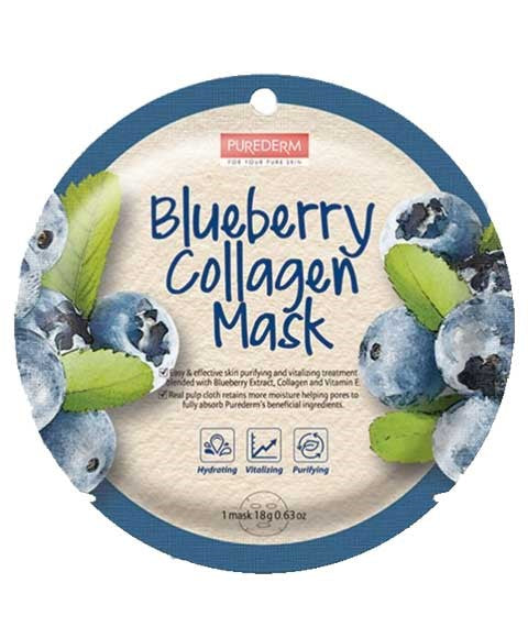 Purederm Blueberry Collagen Mask