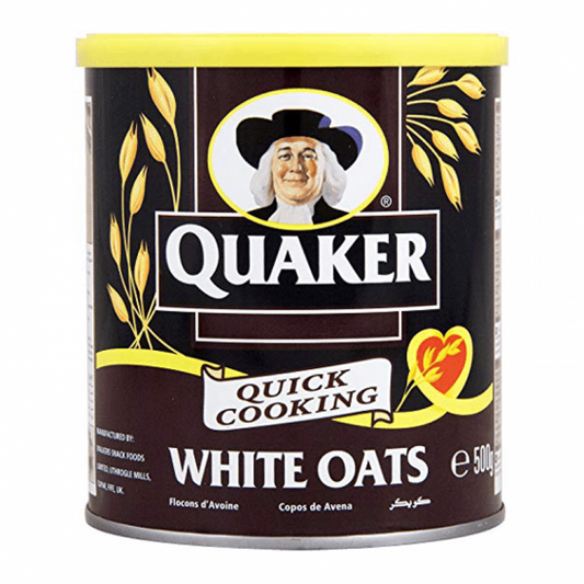 Quaker White Oats 500g box of 6