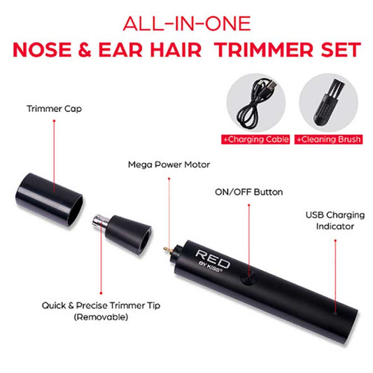 Red By Kiss 2 In 1 Nose Hair Trimmer NHT01