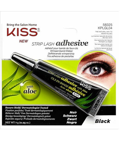 RK By Kiss Strip Lash Black Adhesive With Aloe