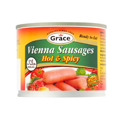 Grace Chicken Viennas Hot & Spicy 200g