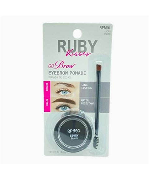 Ruby Kisses Go Brow Pomade RPM01 Ebony