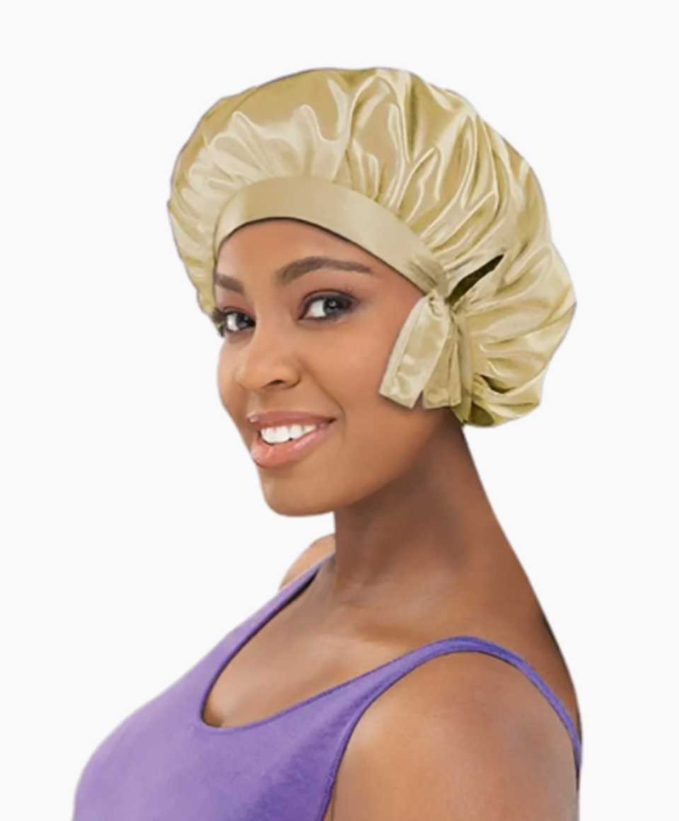 Stay On Satin Tie Bonnet 9799