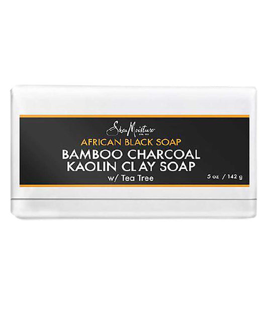 African Black Soap Bamboo Charcoal Kaolin Clay Soap