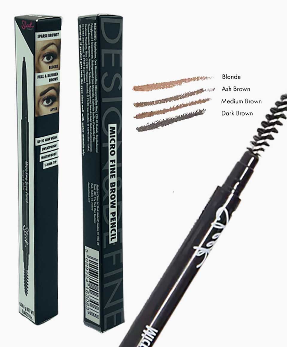 Sleek Make Up Micro Fine Brow Pencil Medium Brown