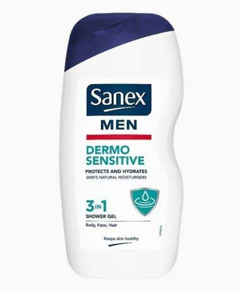 Sanex Men Dermo 3 In 1 Sensitive Shower Gel