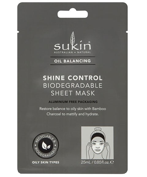 Australian Natural Skincare Oil Balancing Shine Control Biodegradable Sheet Mask