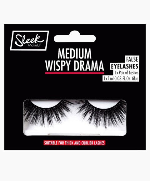 Sleek Medium Wispy Drama False Eyelashes