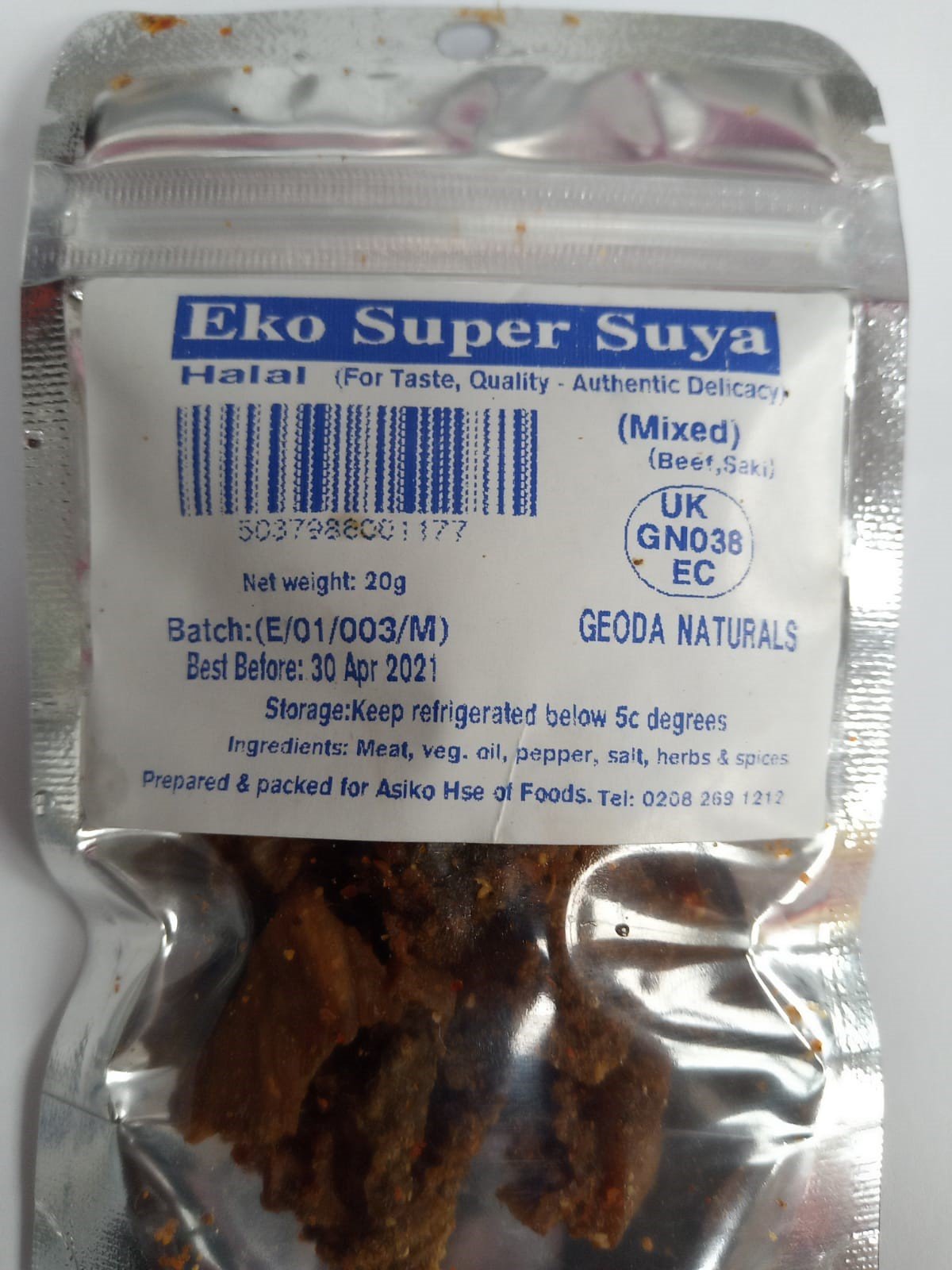 Eko Super Suya Mixed 20g Box of 10