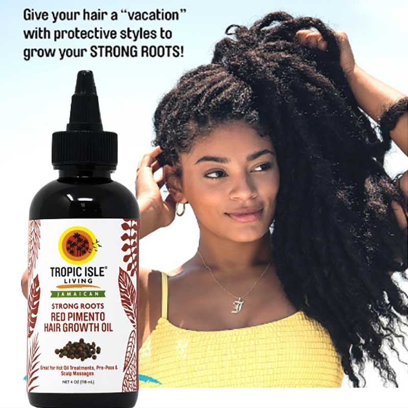 Tropic Isle Living Strong Roots Red Pimento Hair Growth Oil