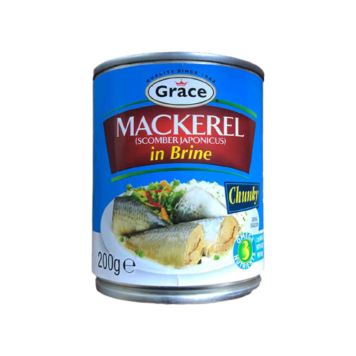 Grace Mackerel in Brine 200g Box of 12