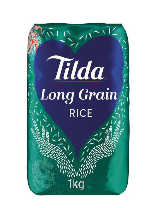 Tilda Long Grain Rice 1kg Box of 8
