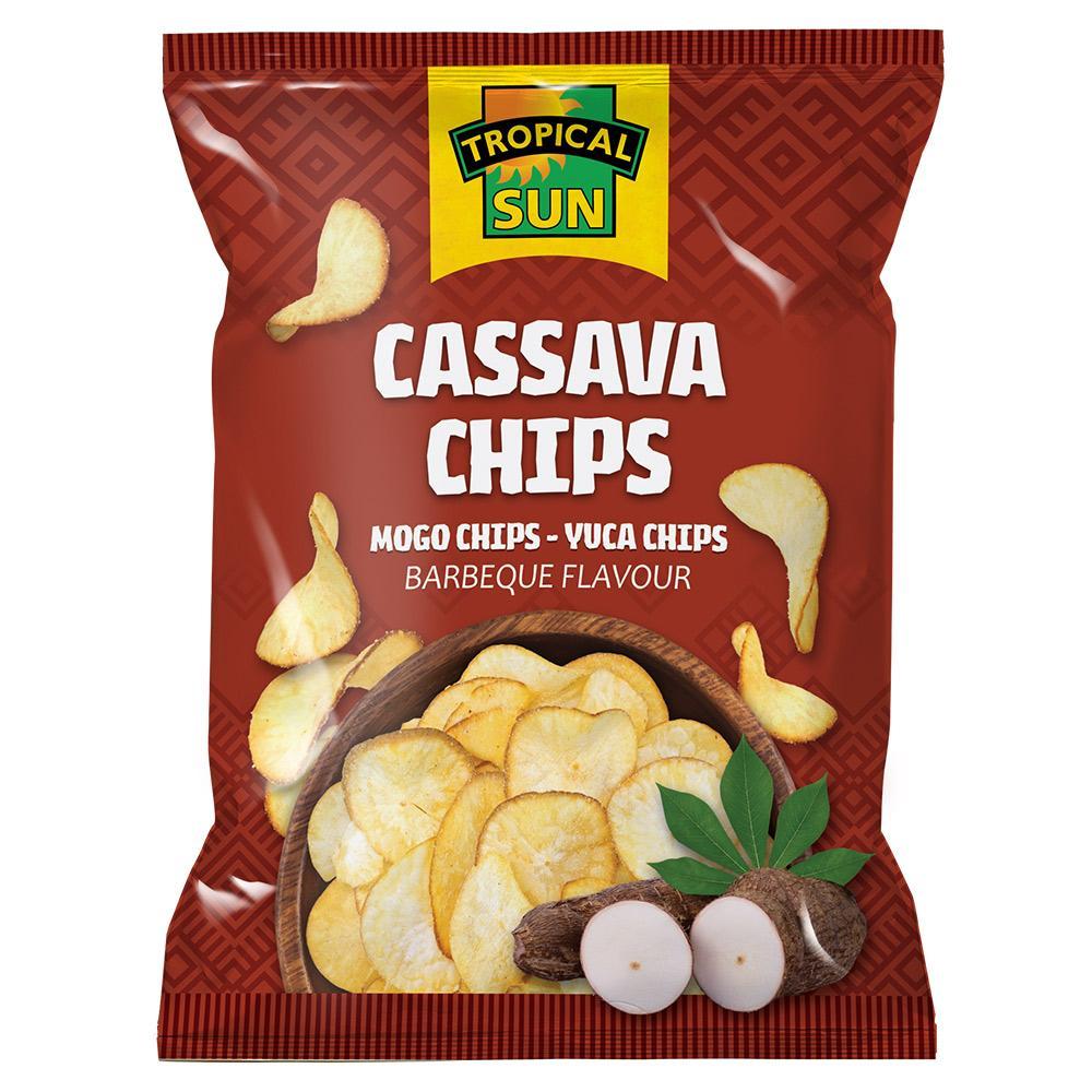 Tropical Sun Cassava Chips BBQ 80g Box of 12