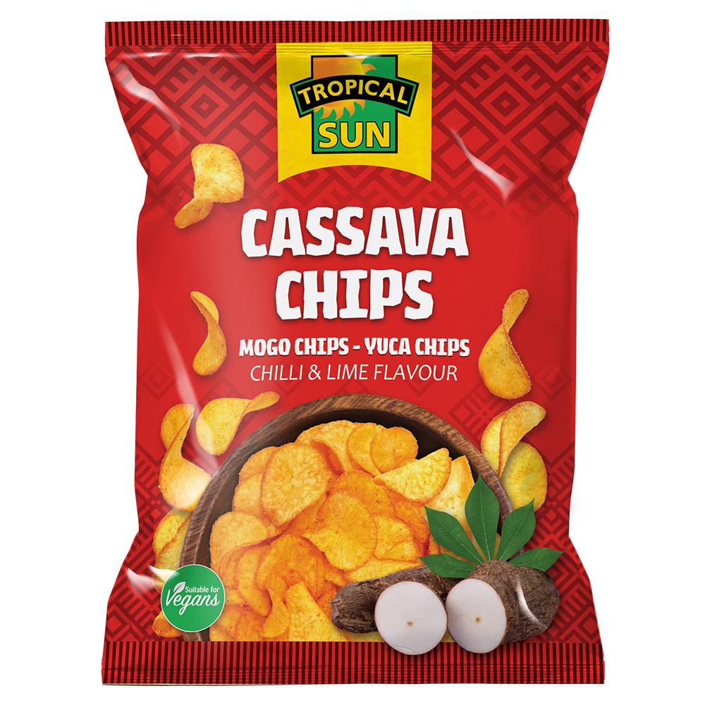 Tropical Sun Cassava Chips Chilli & Lime 80g