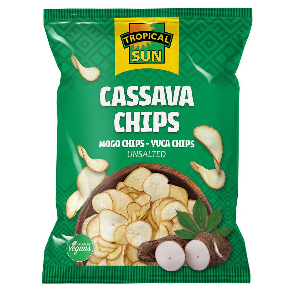 Tropical Sun Cassava Chips Unsalted 80g