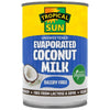 Tropical Sun Evaporated Coconut Milk Dairy Free 400ml  Case of 6