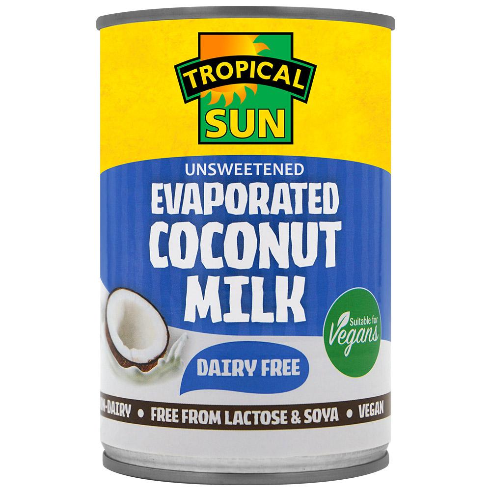 Tropical Sun Evaporated Coconut Milk Dairy Free 400ml