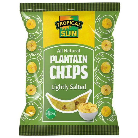 Tropical Sun Plantain Chips Salted 40g Box of 12