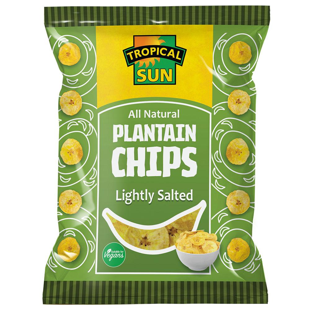 Tropical Sun Plantain Chips Salted 40g