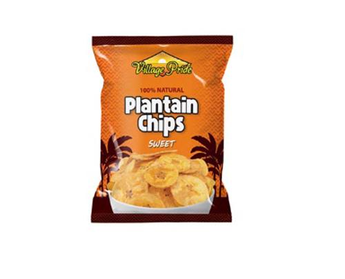Village Pride Plantain Chips Sweet 75g Box of 24