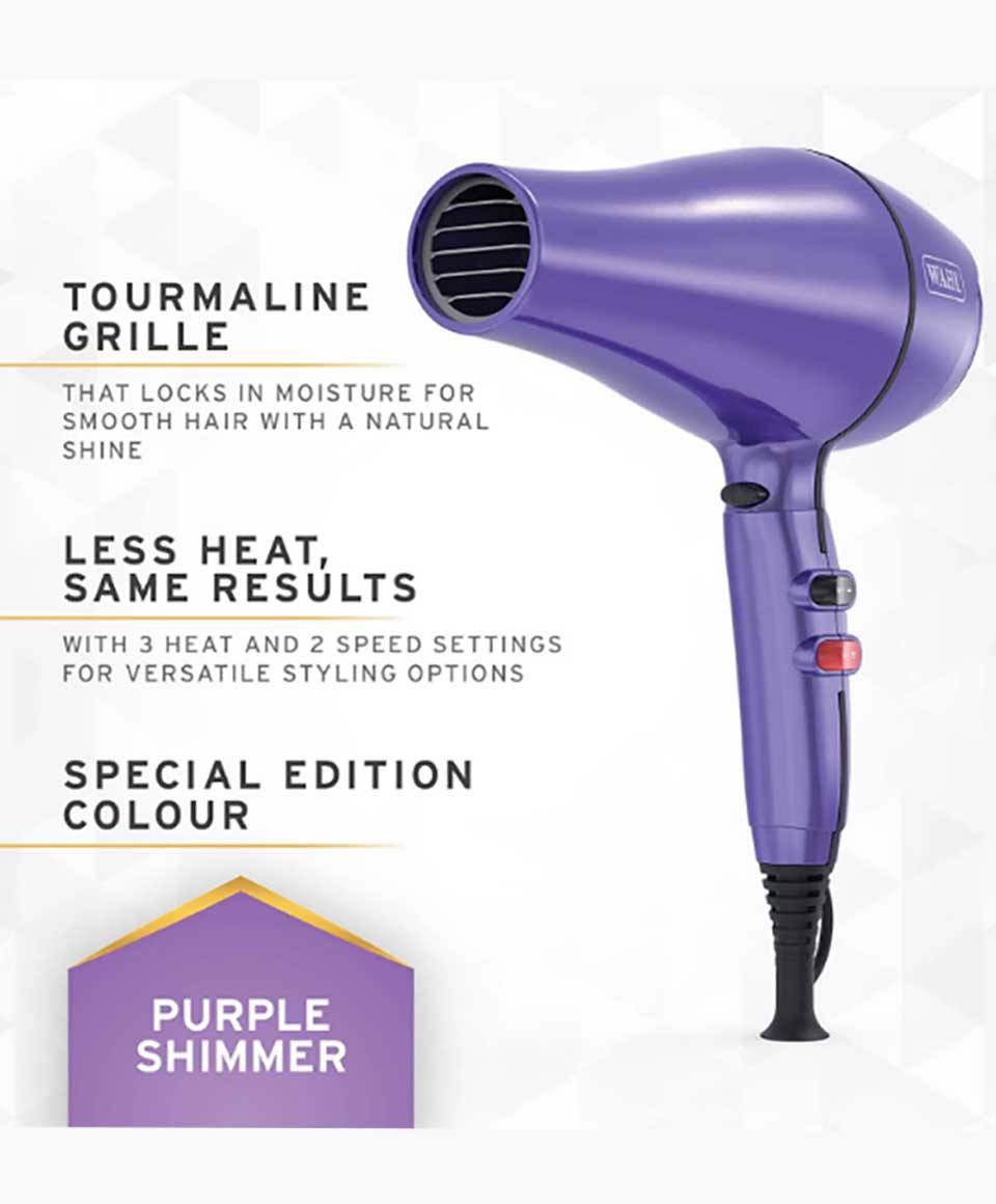 Professional Quick Drying Shinier Results Pro Keratin Dryer Purple Shimmer