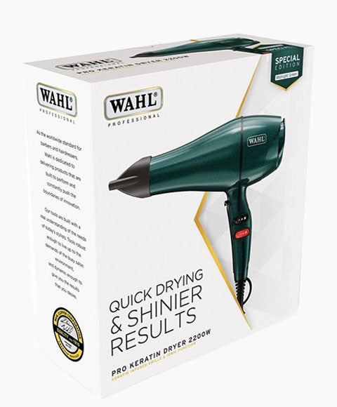 Professional Quick Drying Shinier Results Pro Keratin Dryer Midnight Green