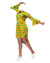 African Women Casual Short Yellow & Green Print Stylish Trendy Top