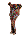 African Women Party Wear Unique Design Bodycon Half Sleeve Long Trendy Outfit