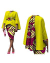 African Women Casual Party wear Lime Green print multicolor beautiful trendy outfit