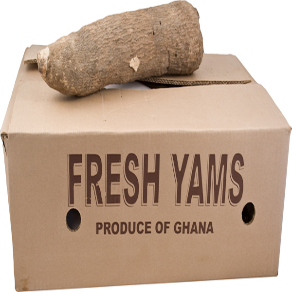 Fresh Yellow Yam Jamaican, 5 Pound Box