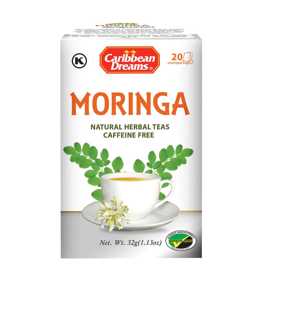Caribbean Dreams Moringa Tea 20’s
