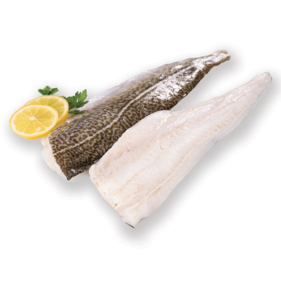 MSC Atlantic IQF Skin-on Boneless Cod Fillets (10-12oz) 1x12