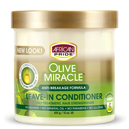 African Pride Olive Miracle Leave in Conditioner 15oz