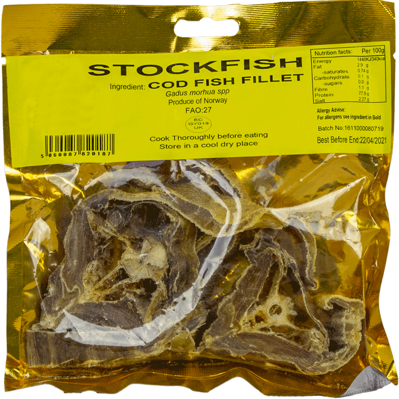 Stockfish Cod Fillet 500g