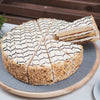 Letscake Caffe Latte Cake Decorated with Hazelnuts (12 Pre-Portions) 1.68Kg