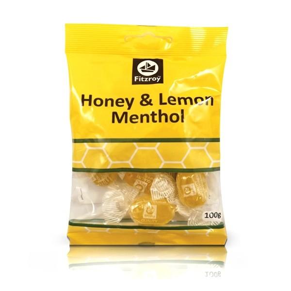 Fitzroy Hony & Lemon Menthol 100g Box of 12
