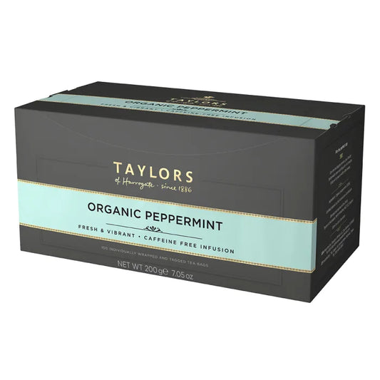 Organic Taylors of Harrogate Peppermint Tagged Tea Bags 1pc x 100