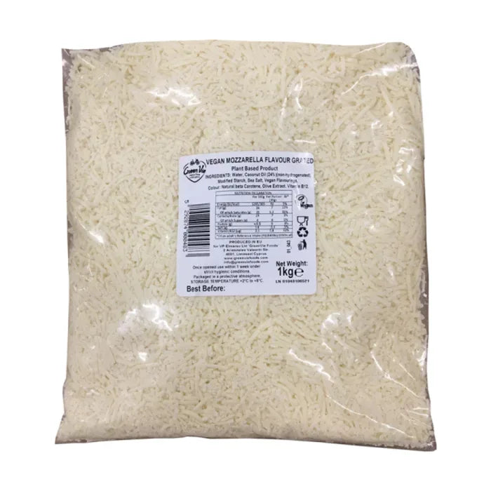 Green Vie Grated Vegan Mozzarella Flavour Cheese 1kg