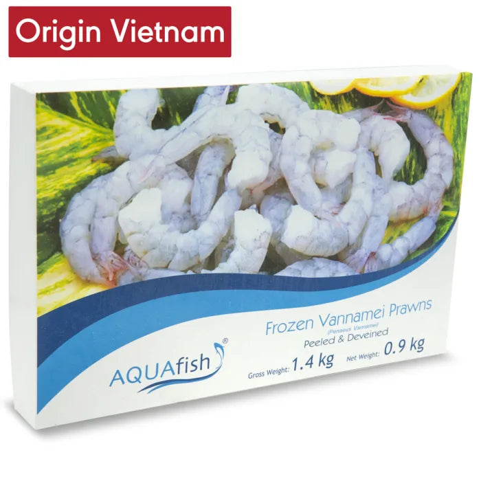 Aquafish Raw Vannamei Prawns P&D 6 x 1.4kg